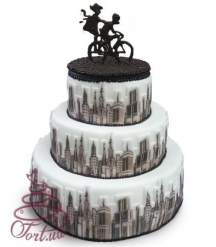 Свадебный торт Город влюбленных